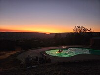 The view every night at the pool!
