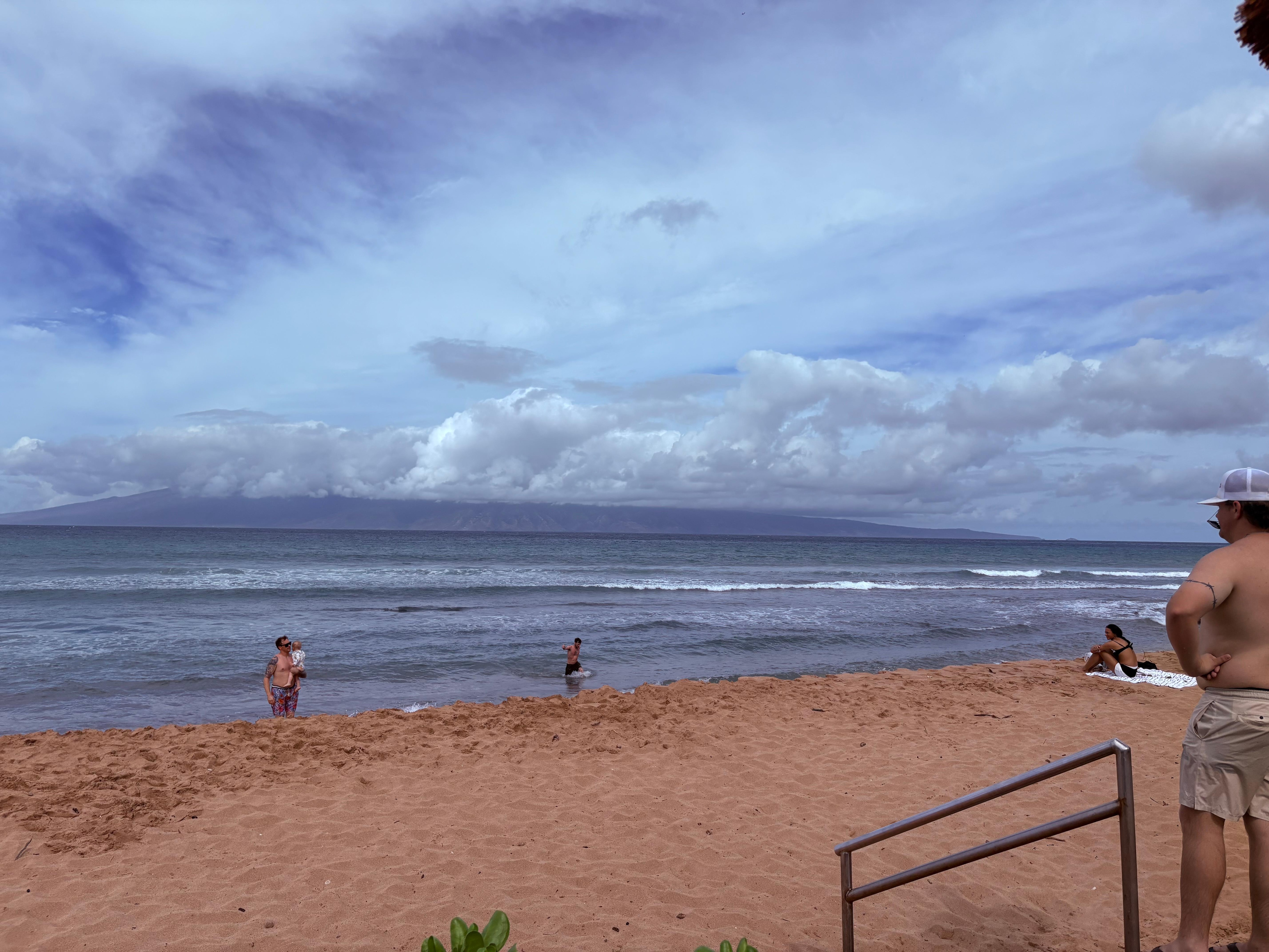 Nice beachfront location. 