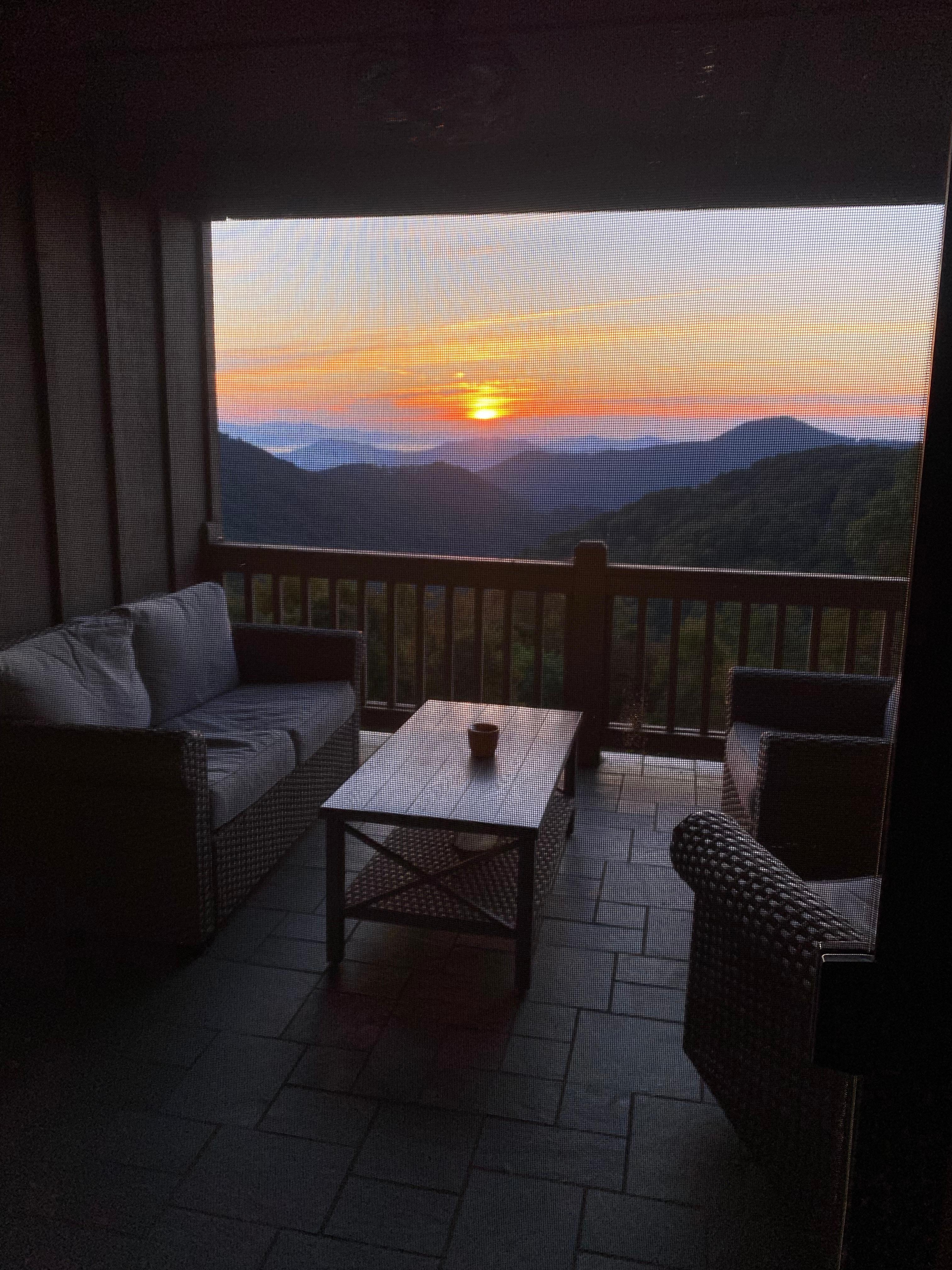 Can’t beat the sunrise view.