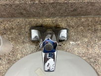 Mold throughout silicone on faucet