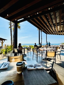 Restaurant patio for outdoor dining