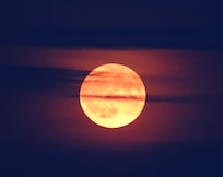 Sturgeon Moon over Sturgeon Bay from the deck