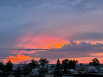 Sunset from 1 of 2 rooftop decks.