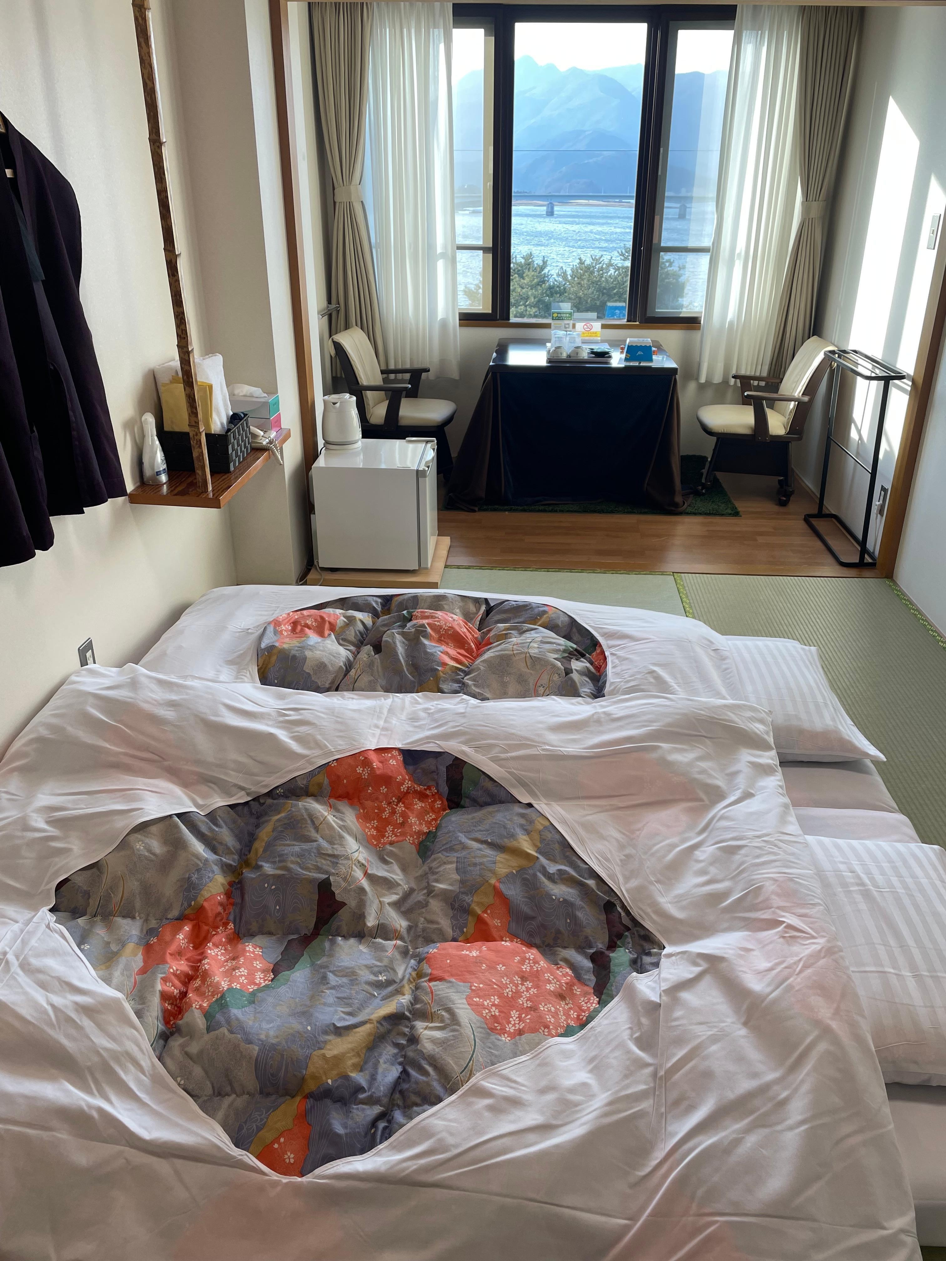 Our traditional ryokan style room. 