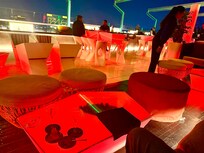 Drinks at the rooftop bar