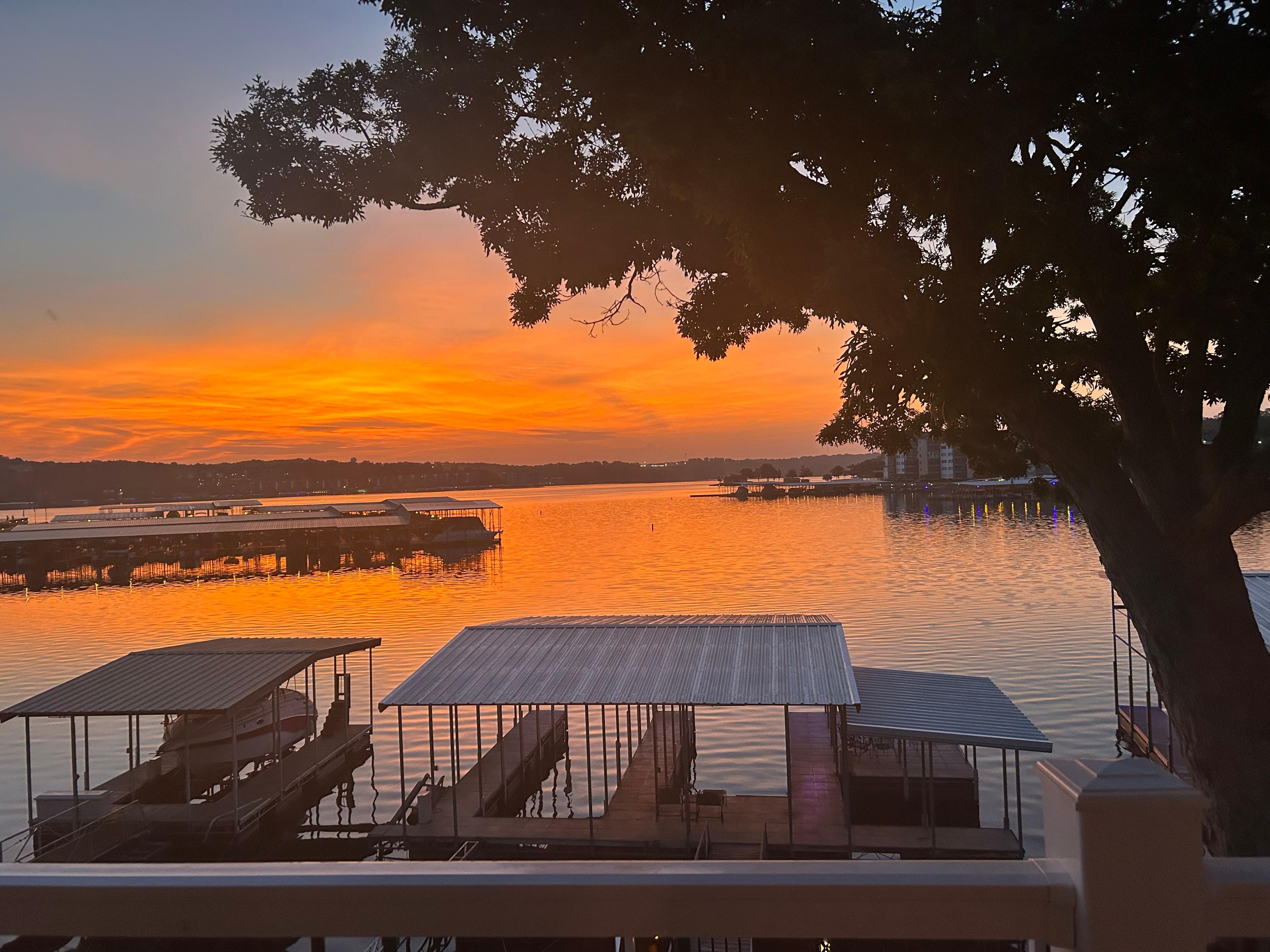 Almost sunrise from master bedroom. 