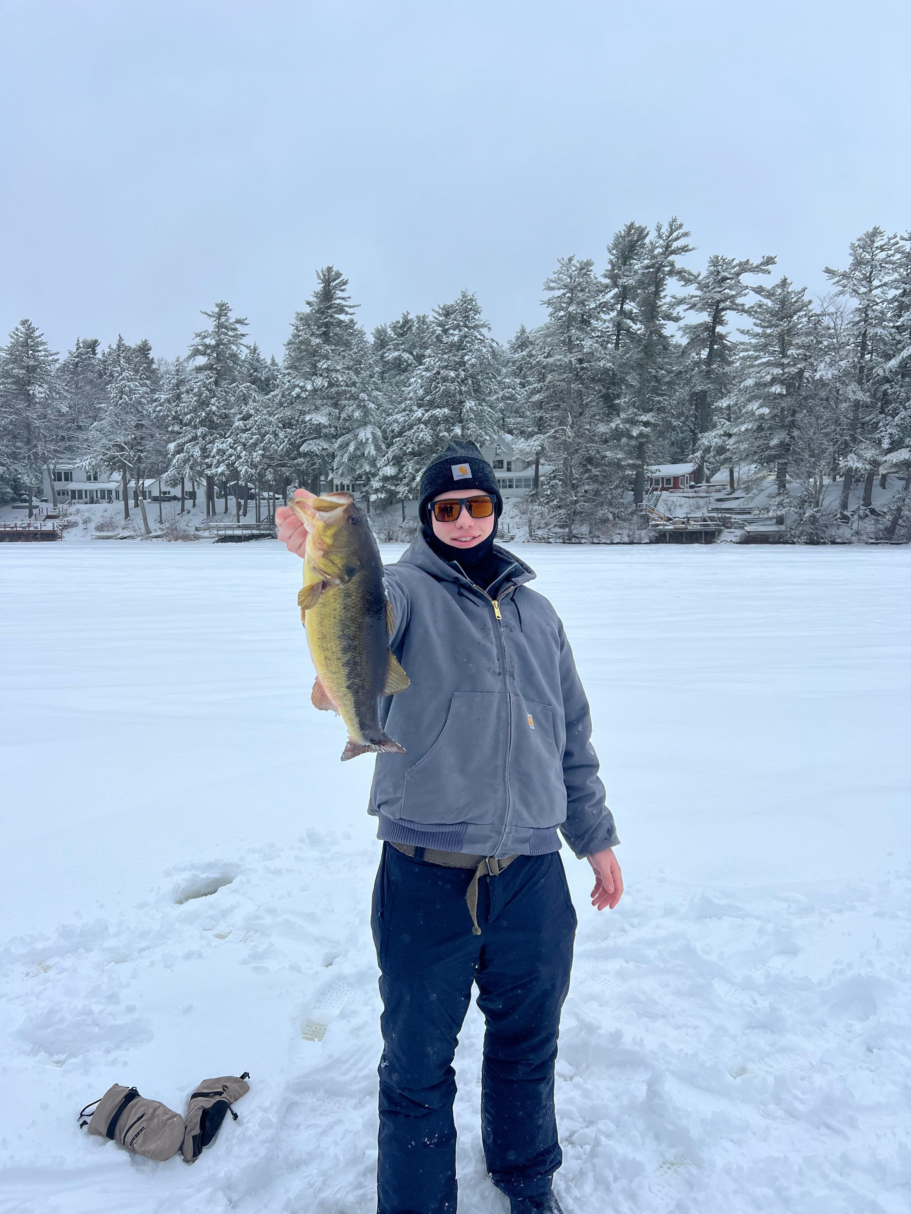 Our biggest fish of the day…4.2 lb bass.