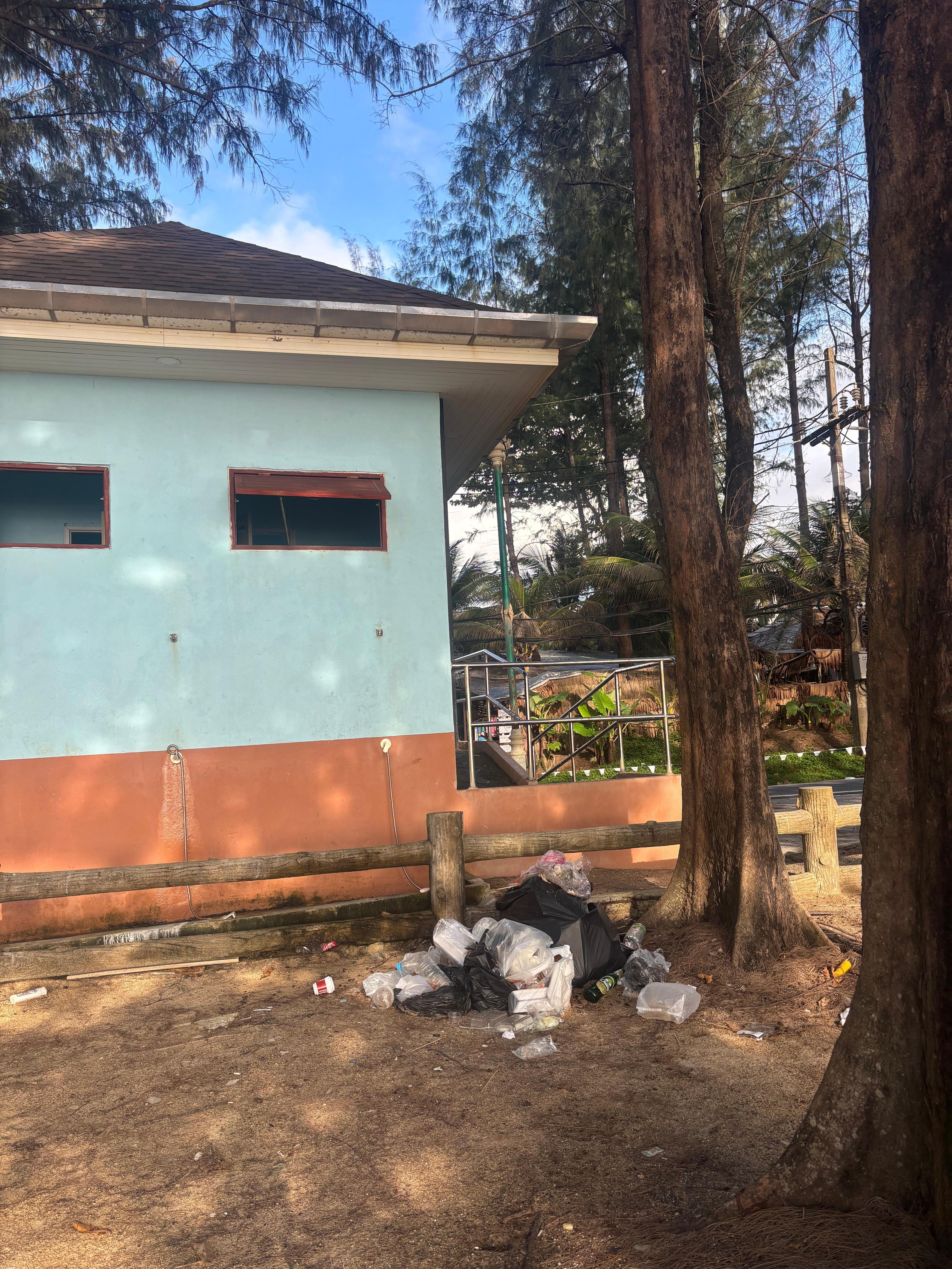 Beach not very clean 