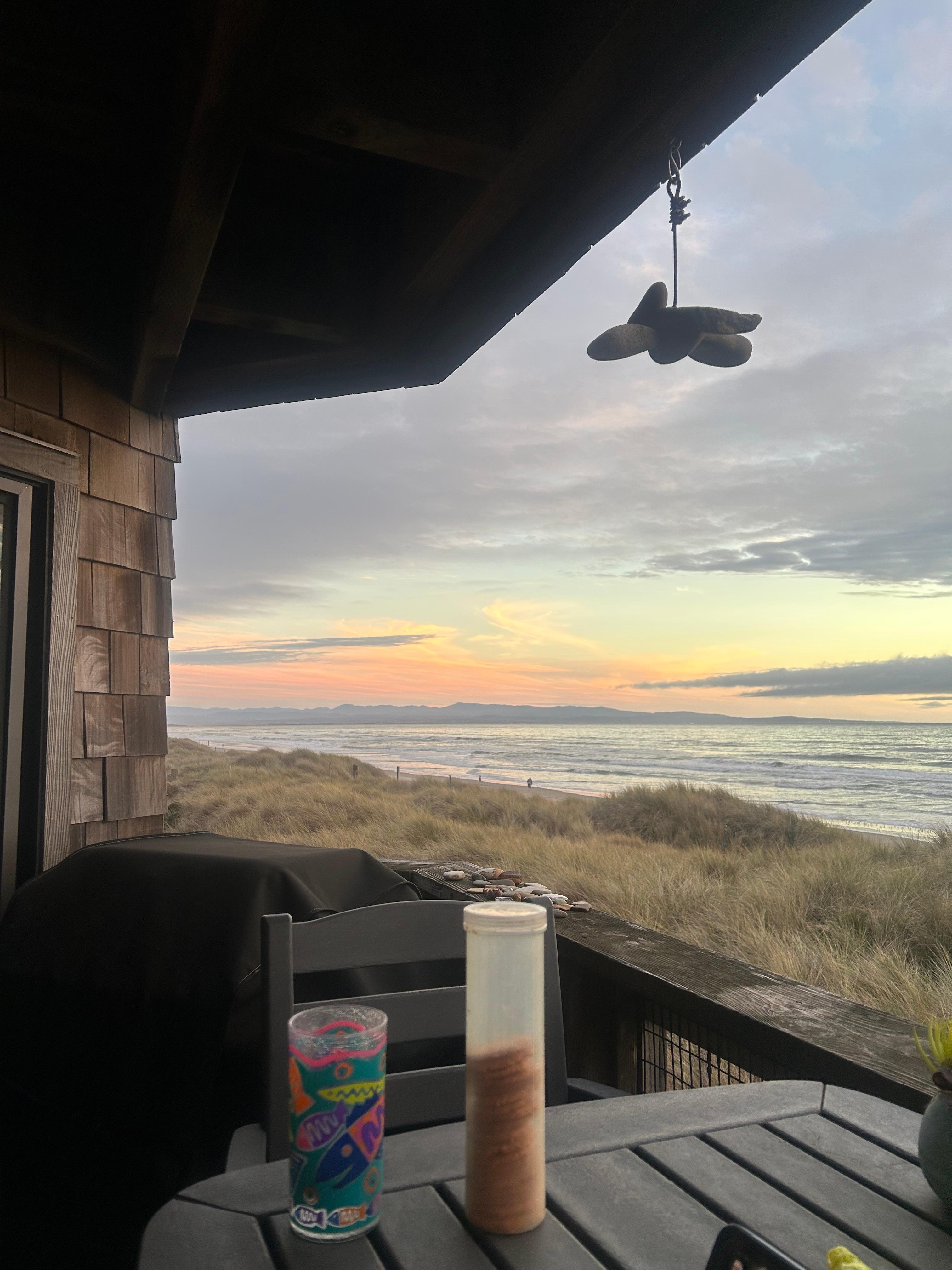 Sunset from the deck.