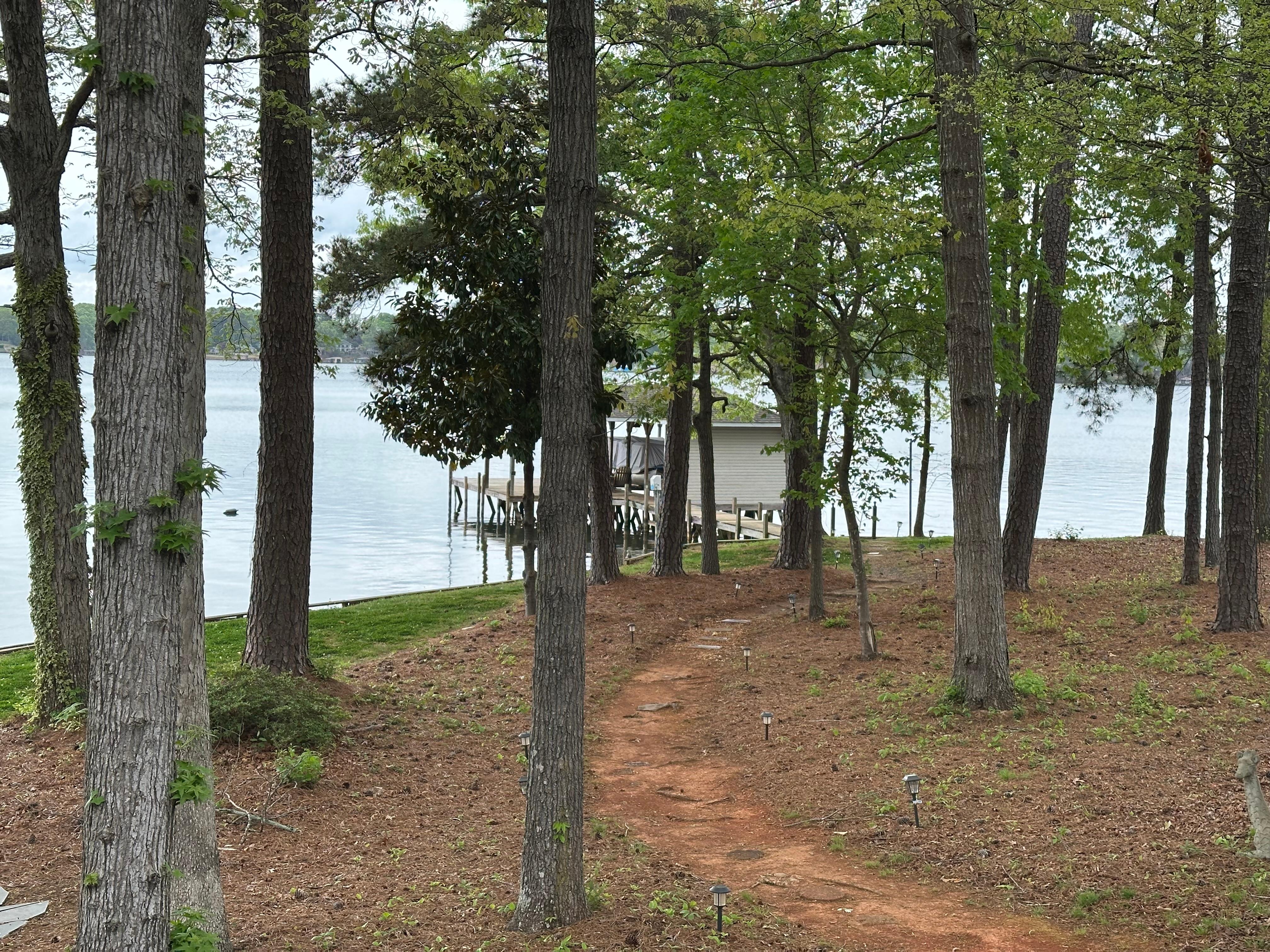 The walk down to the dock.