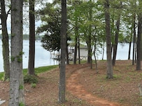 The walk down to the dock.