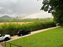 Rainbow after a rain off the front porch