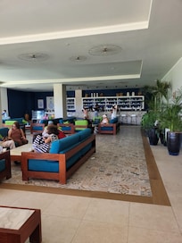 The lobby area.