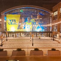 Our view from the hotel