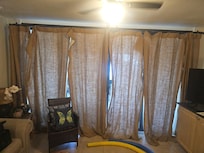Curtain hooks broken in multiple places