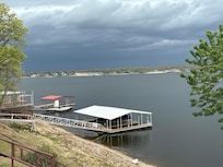 An afternoon storm rolling in while we were sitting on the deck.