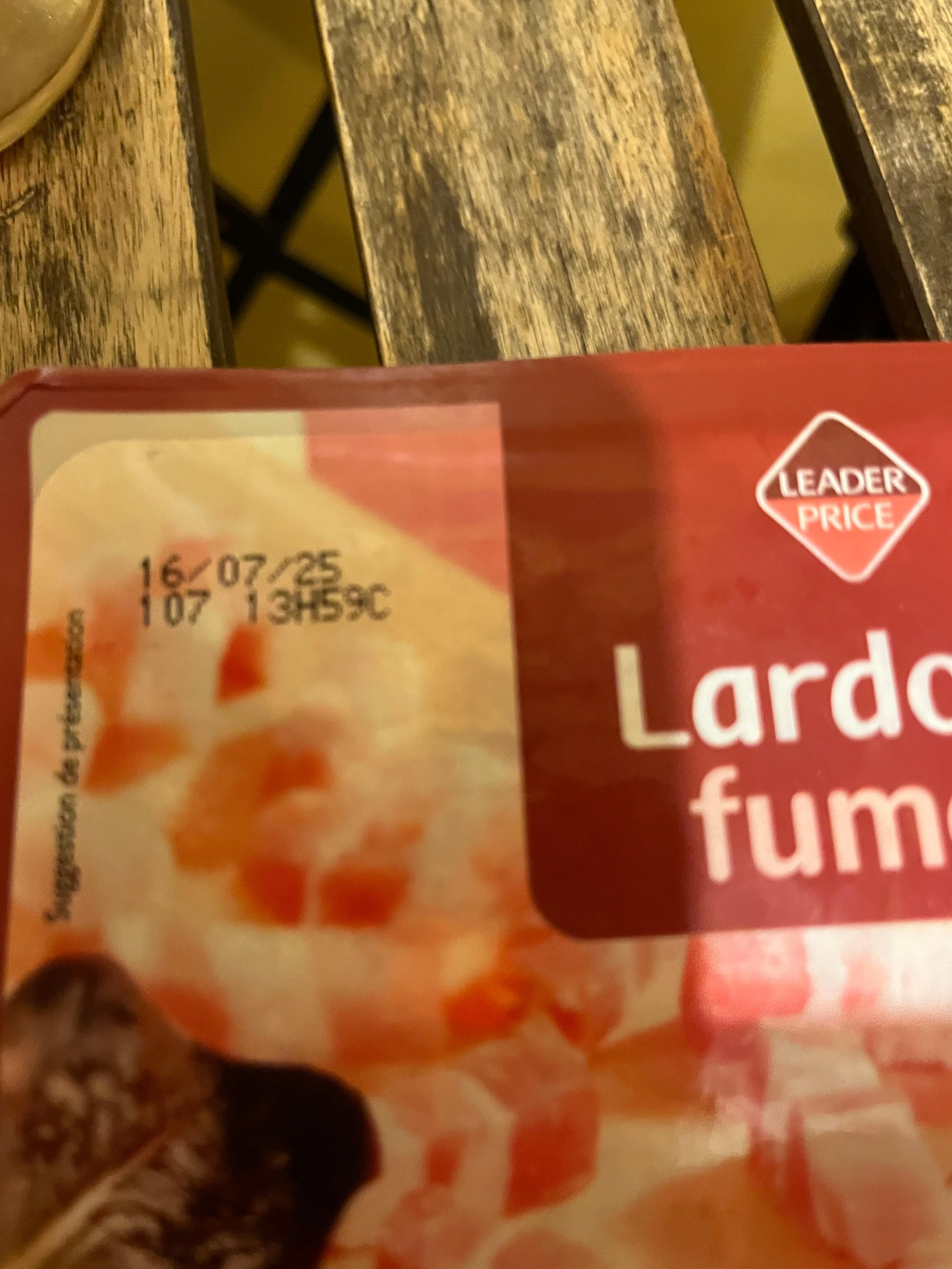 Lardons retrouvés dans le réfrigérateur 