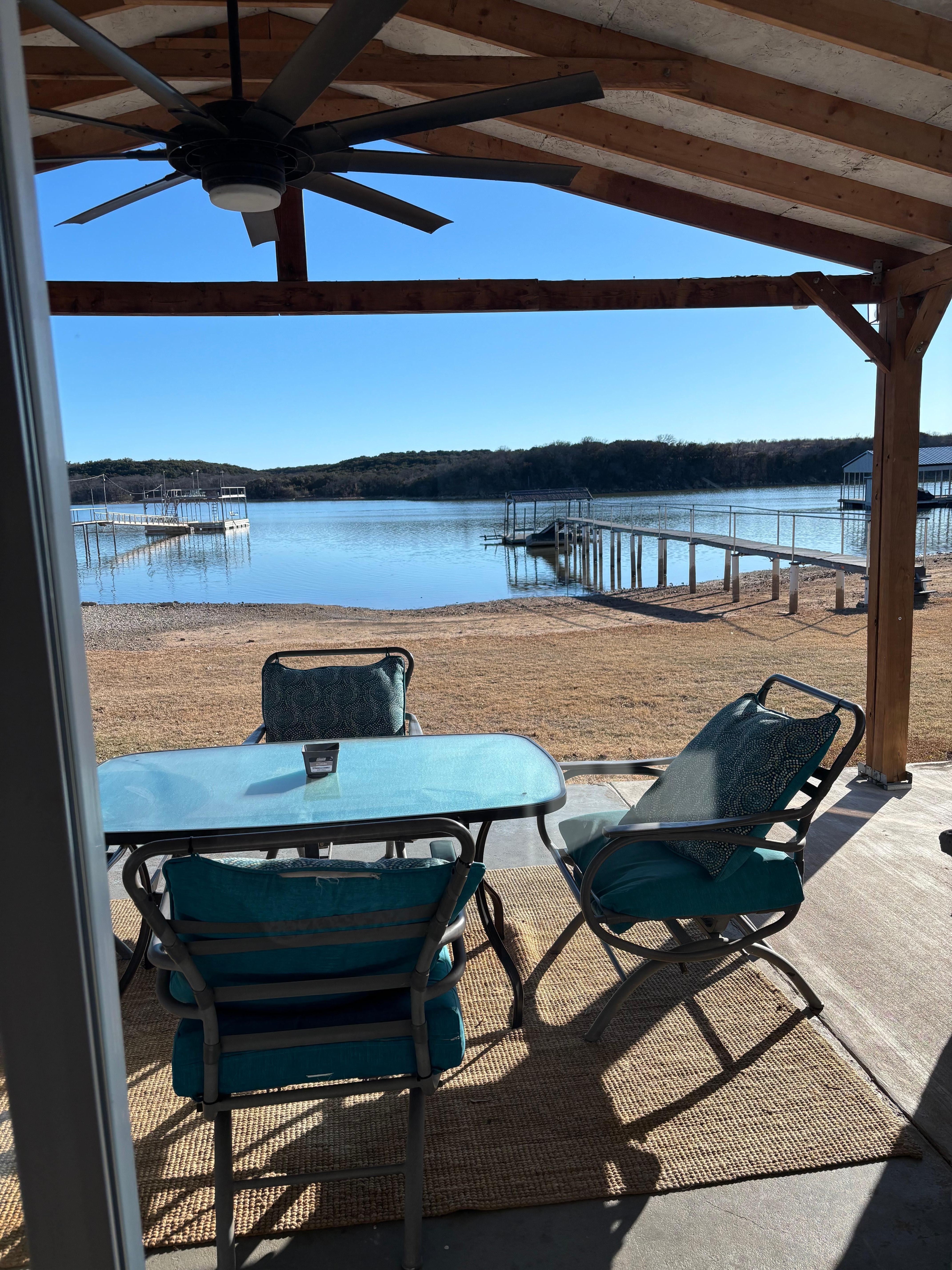 View from living area, great view from bedroom too 