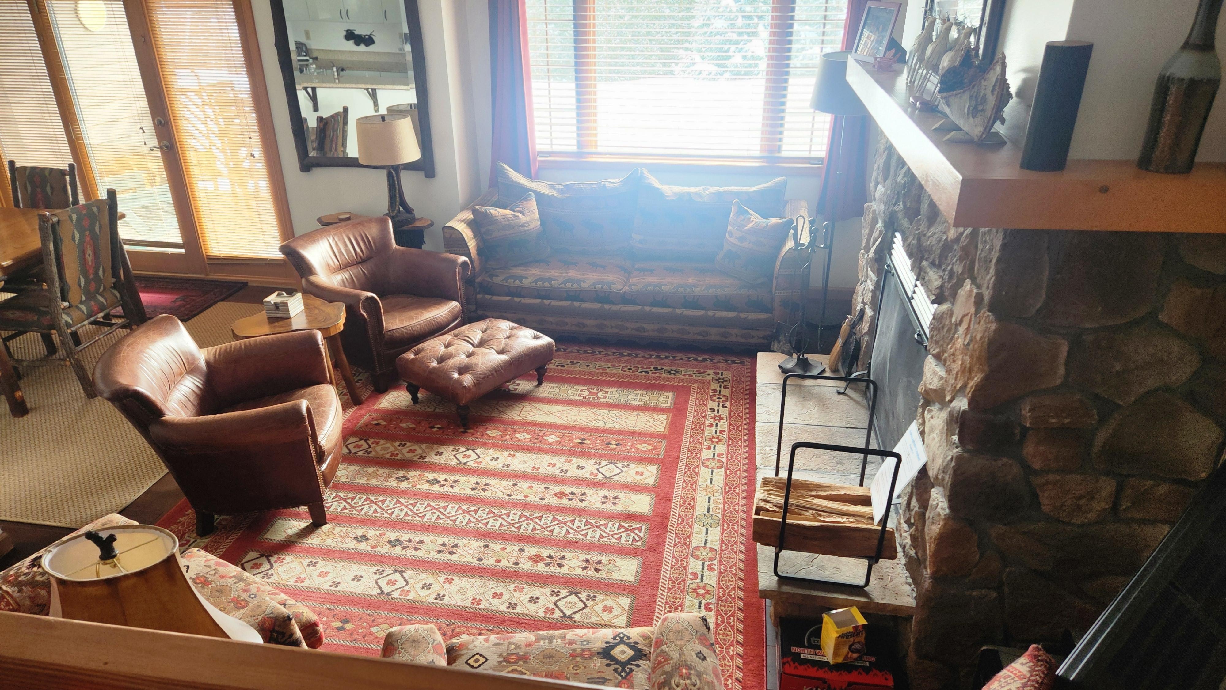 Very comfortable quality furniture perfect for sitting in front of a crackling fire! 