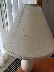 Lampenschirm eklig fleckig