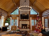 Beautiful fireplace area