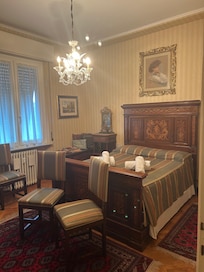 One of two large bedrooms