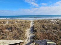 Walkway from the back deck to the beach