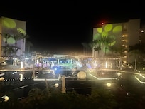 View from lobby @ night