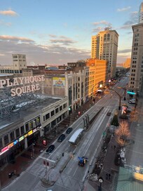 view from suite window