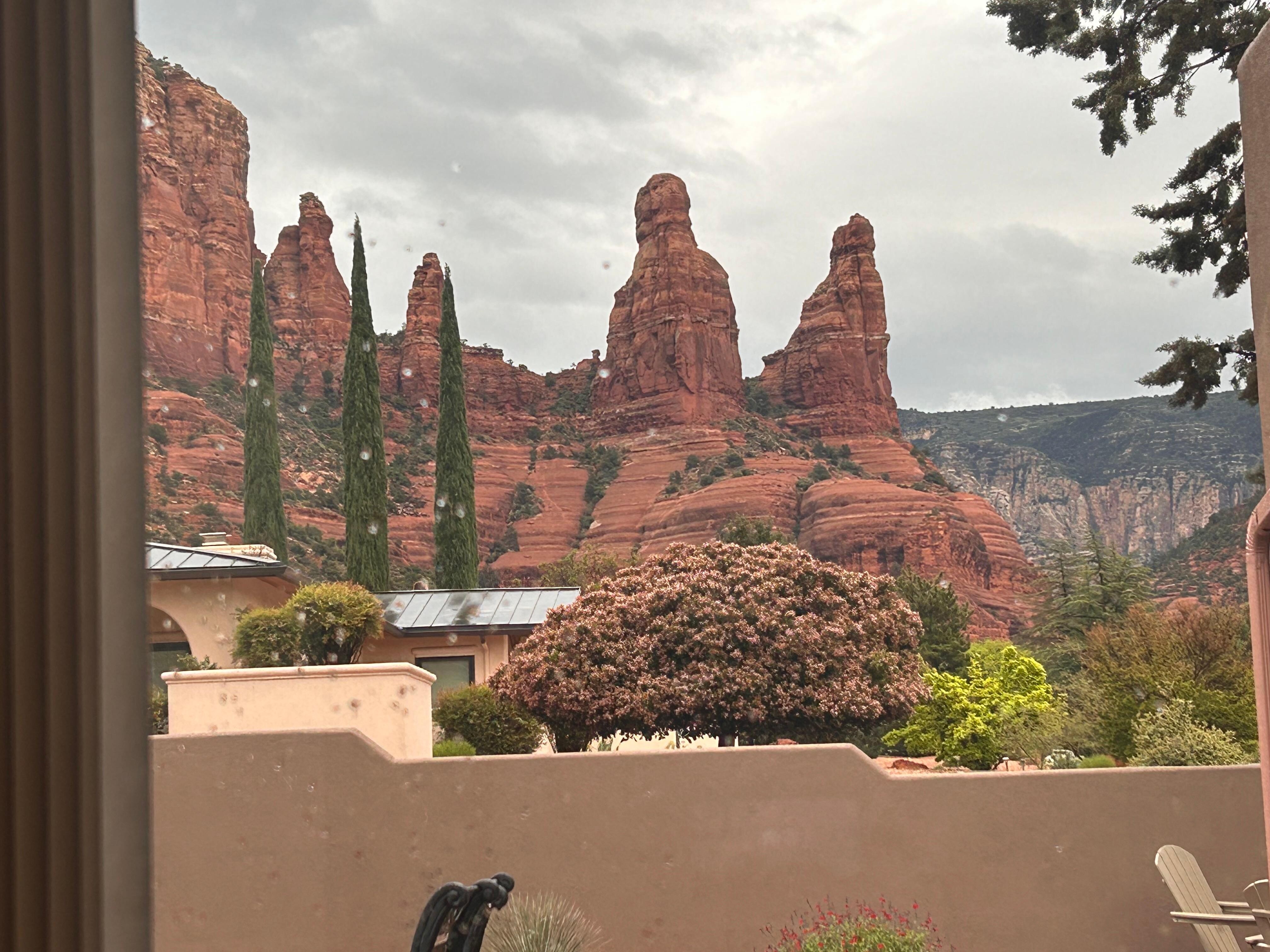 View from the master bed. 