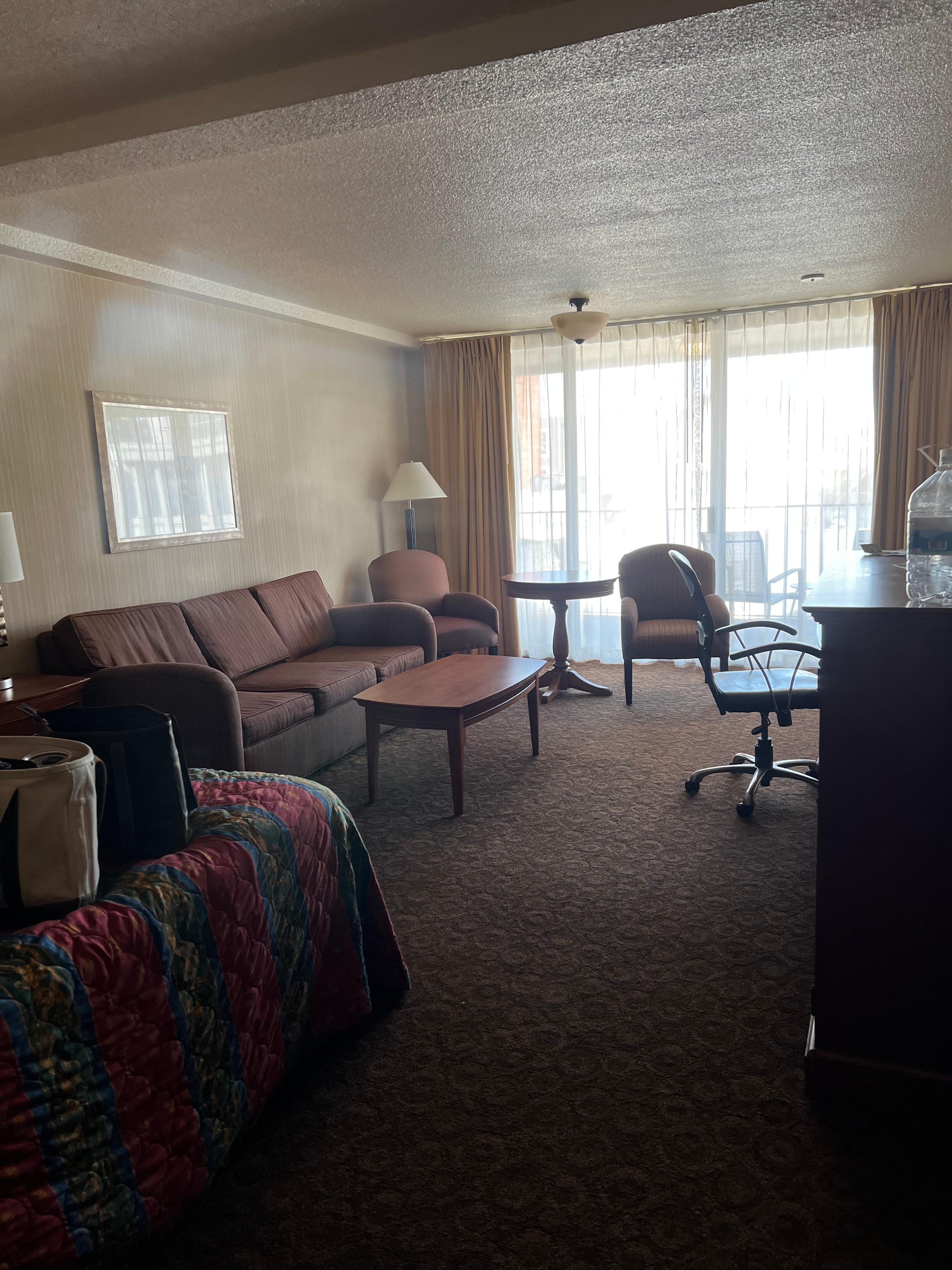 King room with balcony. View from the door. 