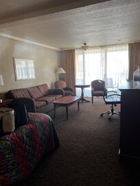 King room with balcony. View from the door.