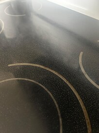 Grease on. Stove