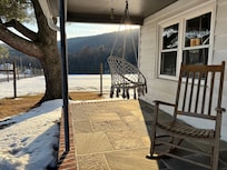 Great porch swing and rocking chair.