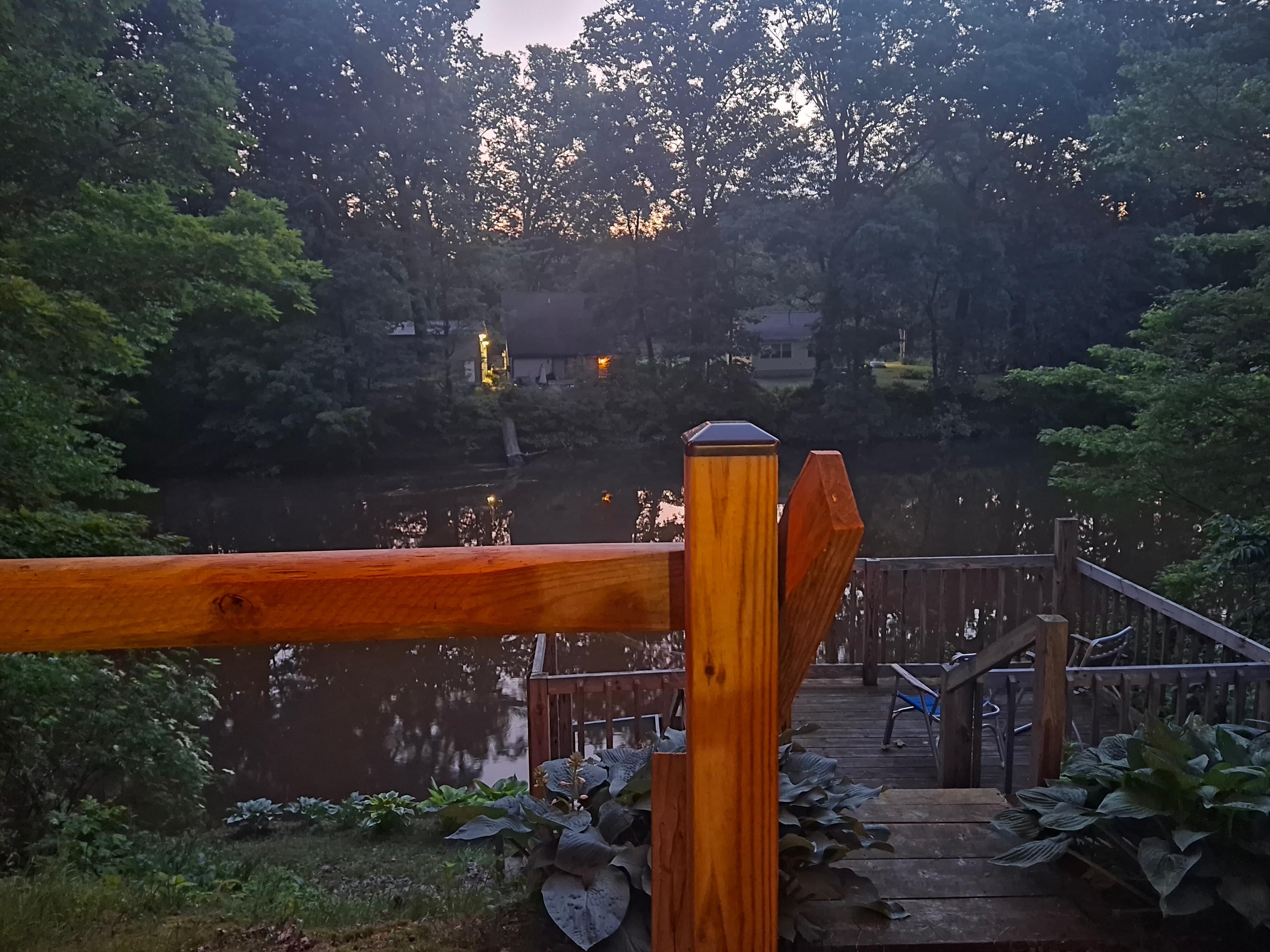 View of river from back deck.