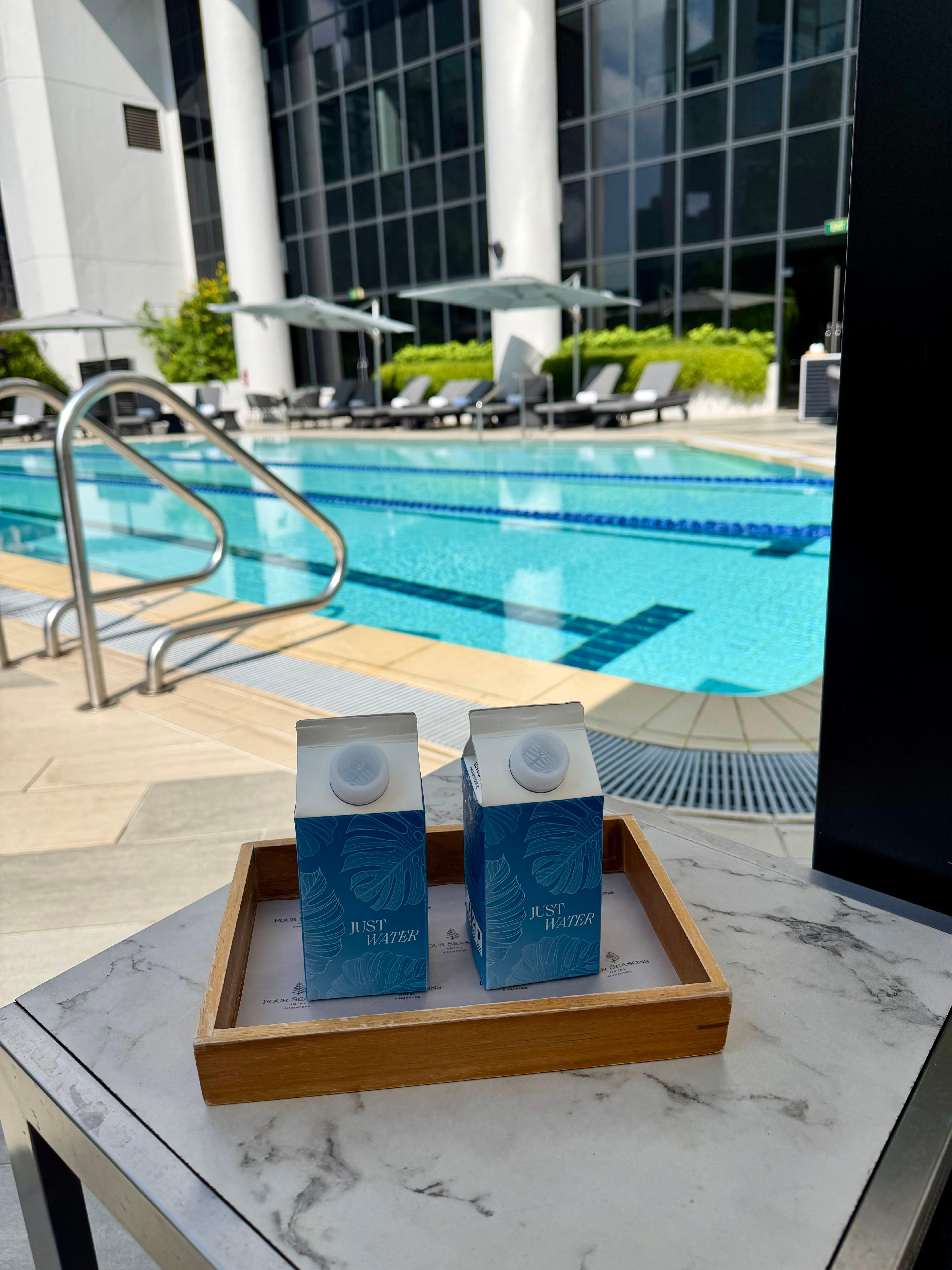 Poolside on the 3rd floor 