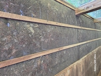 Leaves and rot under deck