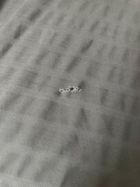 Holes in the blanket and stained