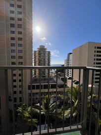 View from partial ocean view room