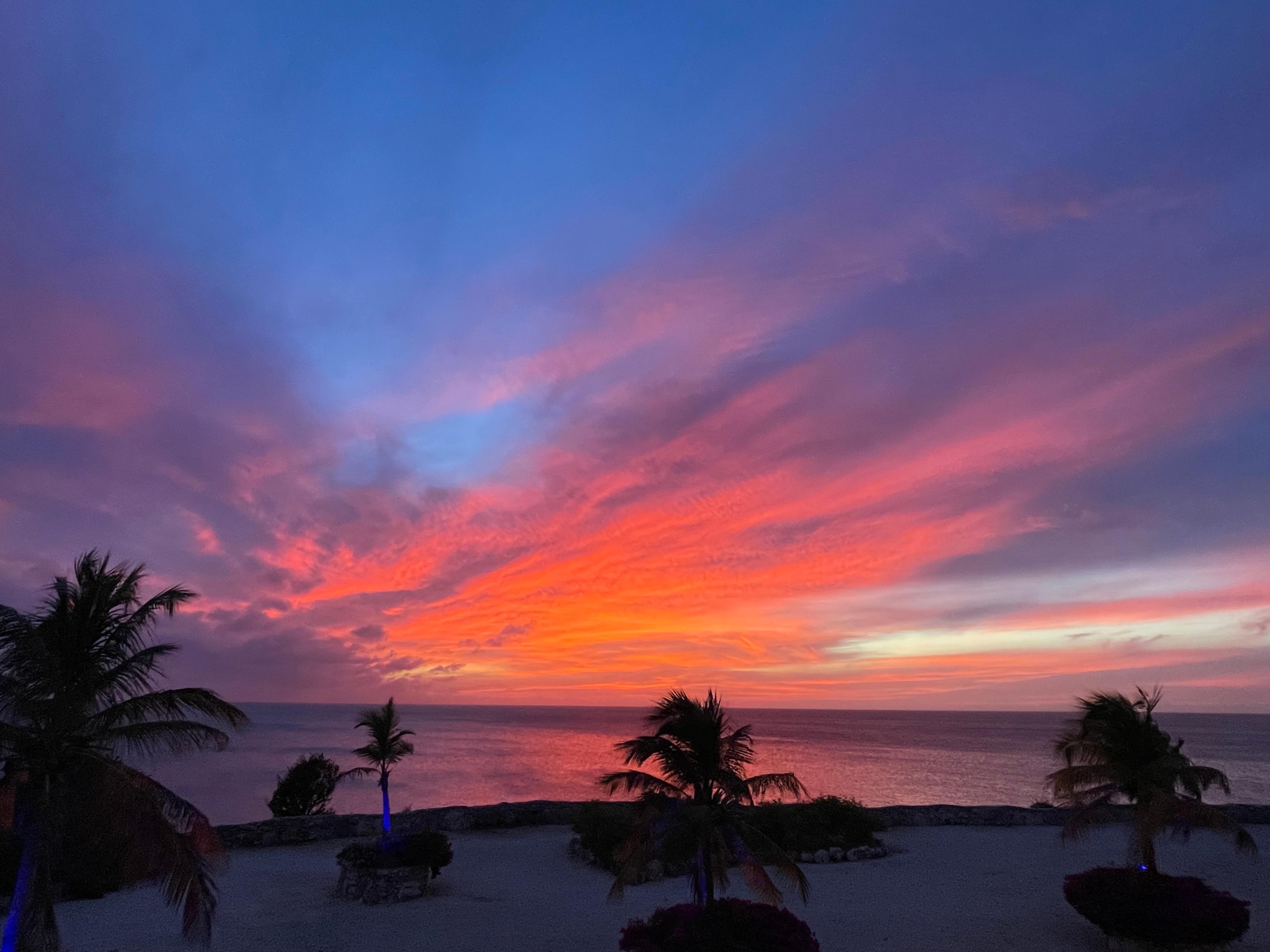 Sunset from the balcony