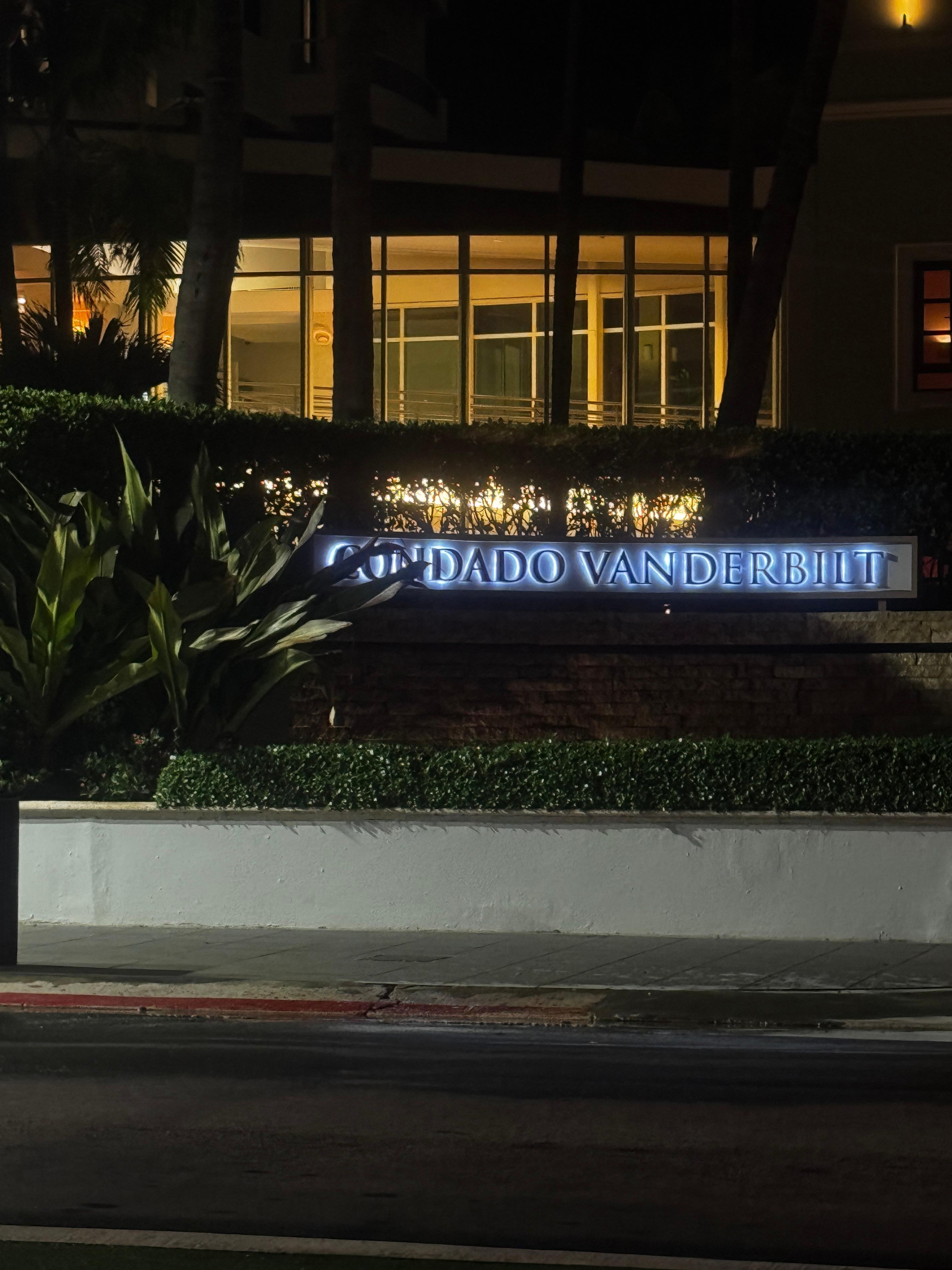 Condado Vanderbilt Hotel across the street from out stay