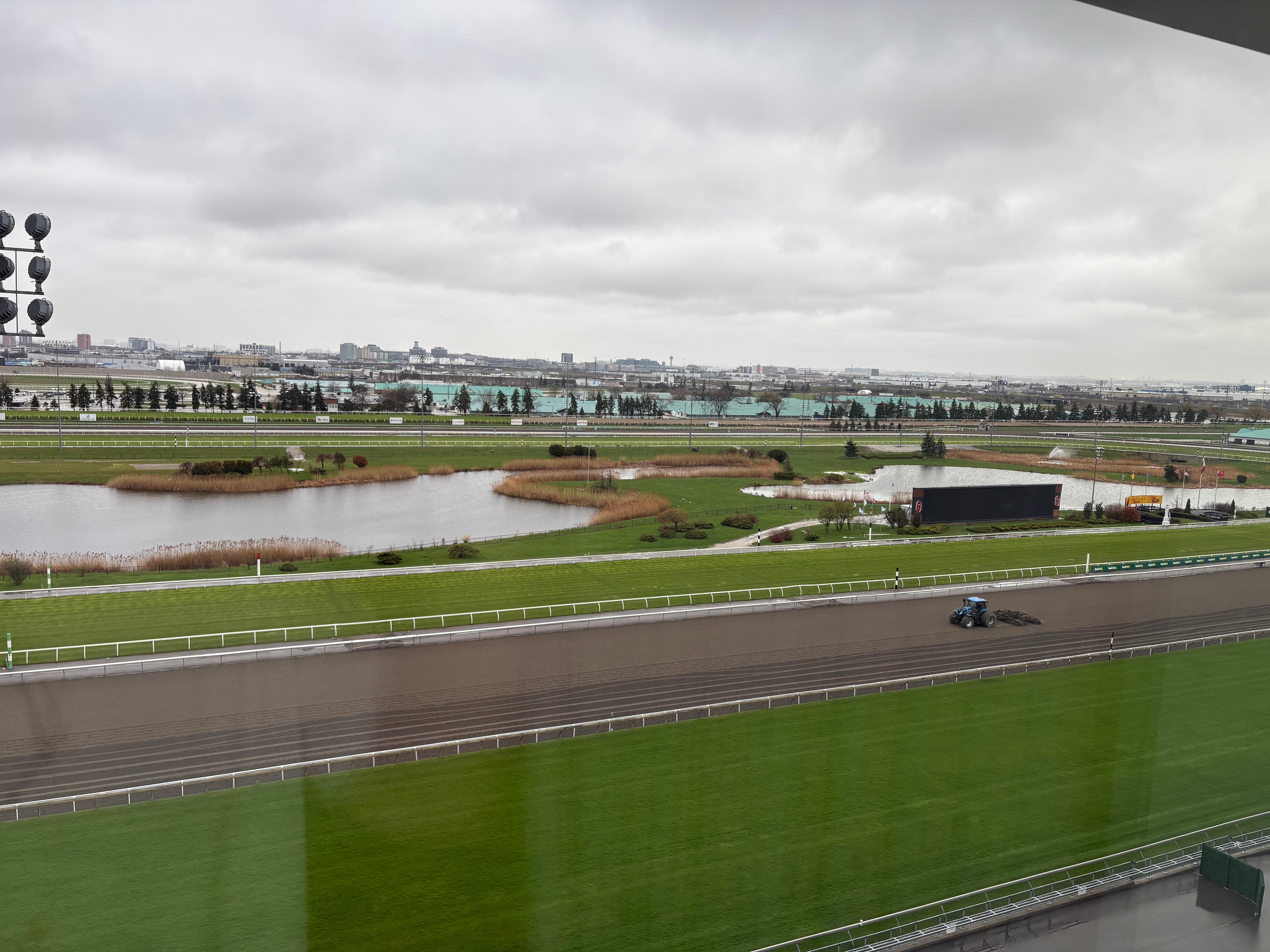 Room overlooks the Race Track