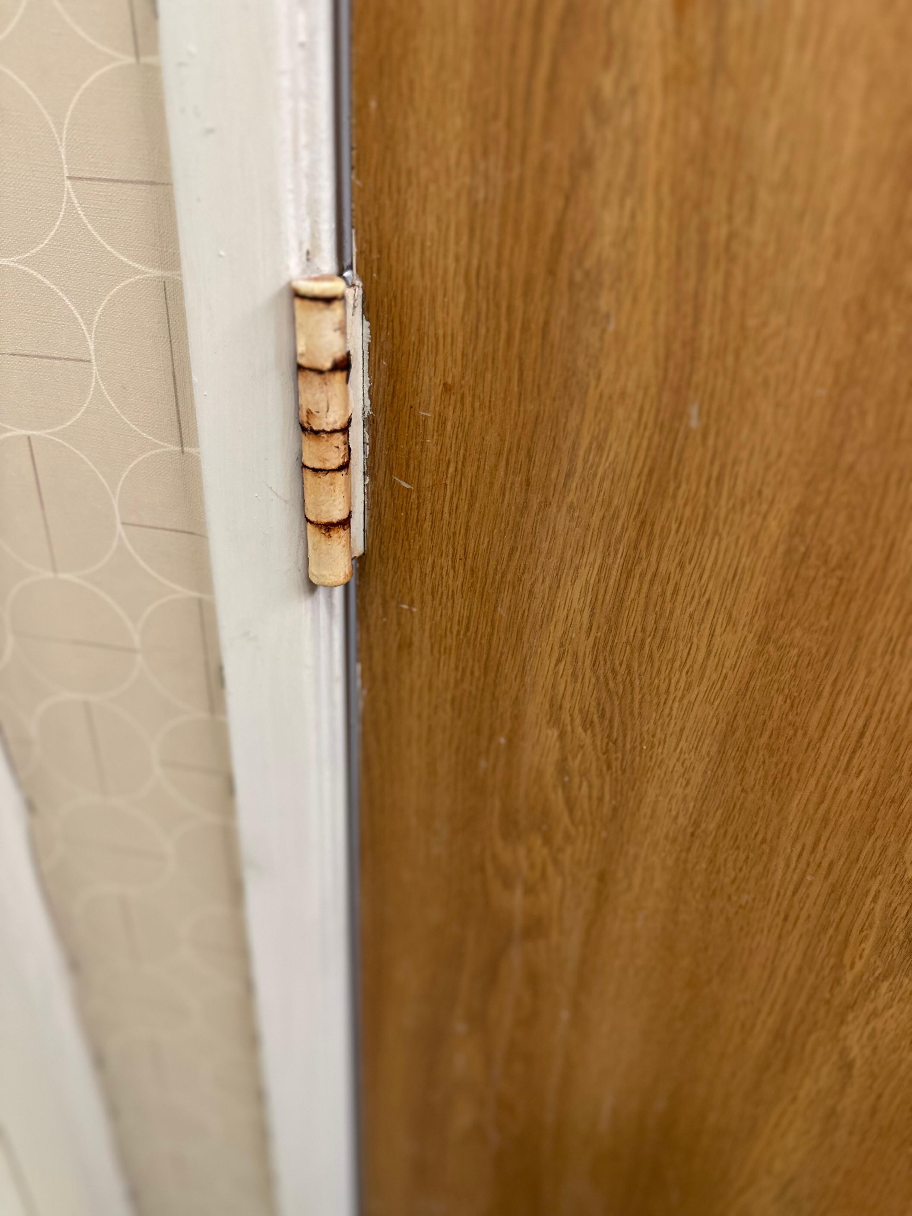 Rusty door hinges 