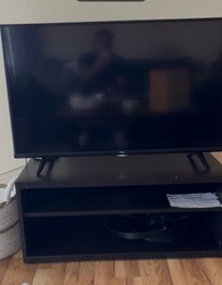 The TV did not turn on.