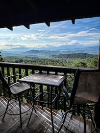 Great seating area for two on front porch