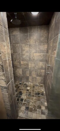 Rainfall shower with side jets for full body “car” wash experience