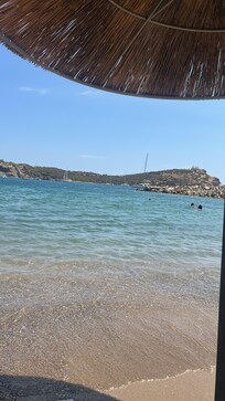 View from the beach facing the Temple of Poseiden