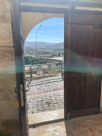 Looking out of courtyard over Urgup