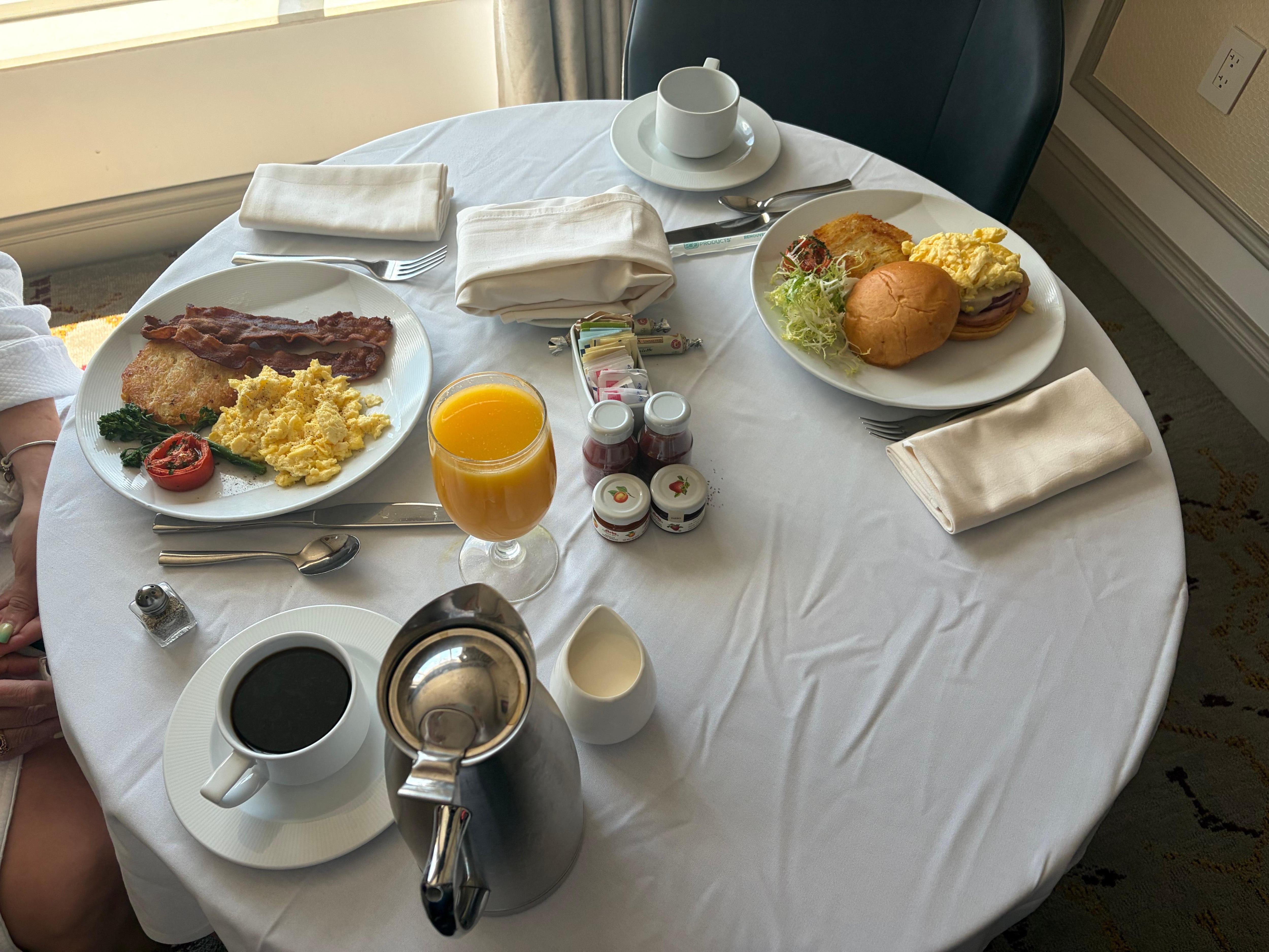 Room service breakfast 