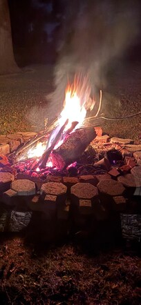 Great fire pit that we enjoyed in the evening.